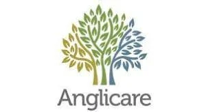 The logo for Anglicare, a leading provider of occupational hygiene and WHS consulting services, prominently features their expertise in mould testing.