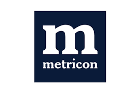 A modern logo featuring the word "meticon" alongside icons representing mole testing and occupational hygiene.