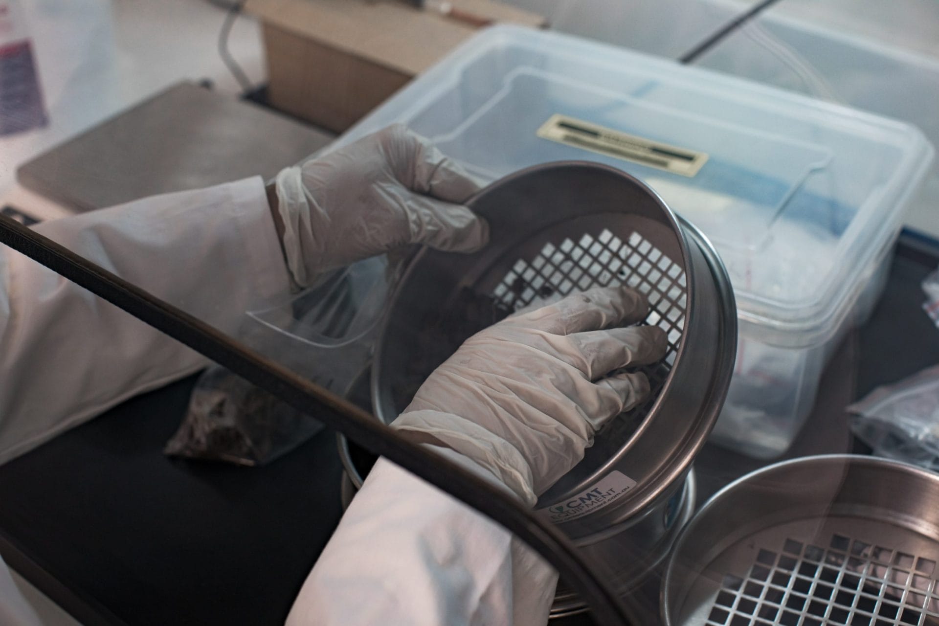 Asbestos in soil testing